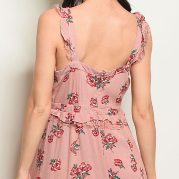 LAST1️⃣//BLUSH FLORAL MAXI DRESS - Picture 2 of 5